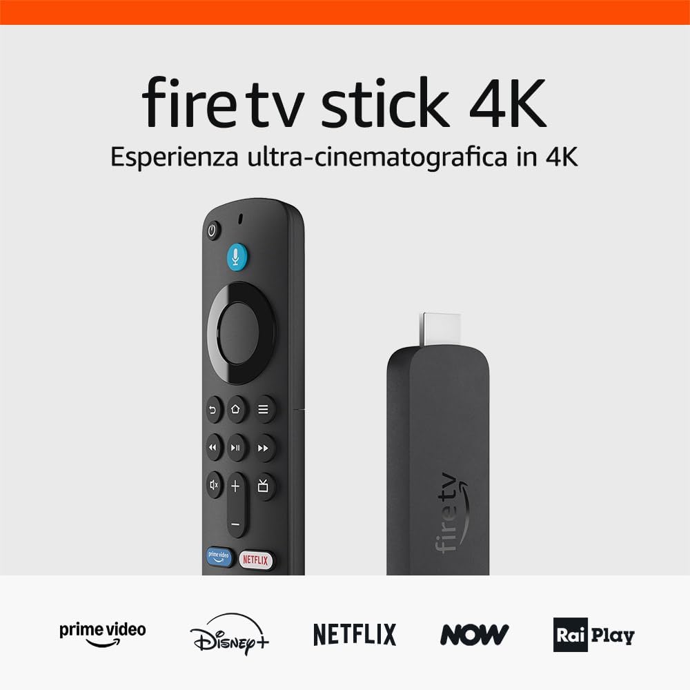 Amazon Fire TV Stick 4k con Telecomando Vocale