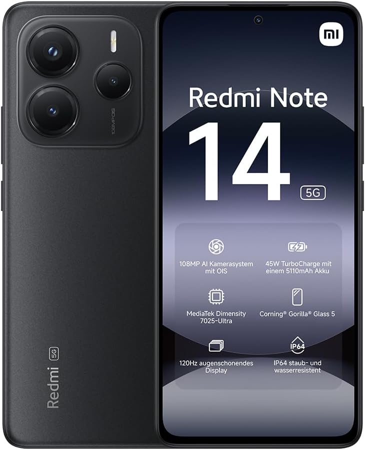 Xiaomi Redmi Note 14 5G 8+256GB Midnight Black