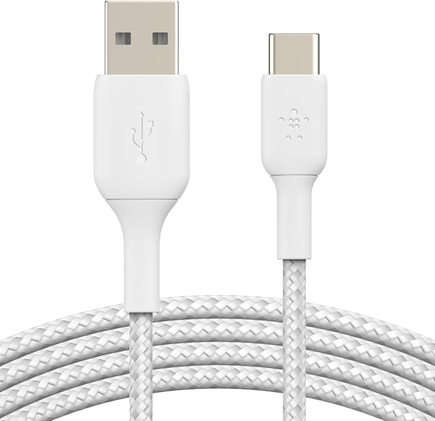 BELKIN Cavo intrecciato USB-C 1m (Bianco)