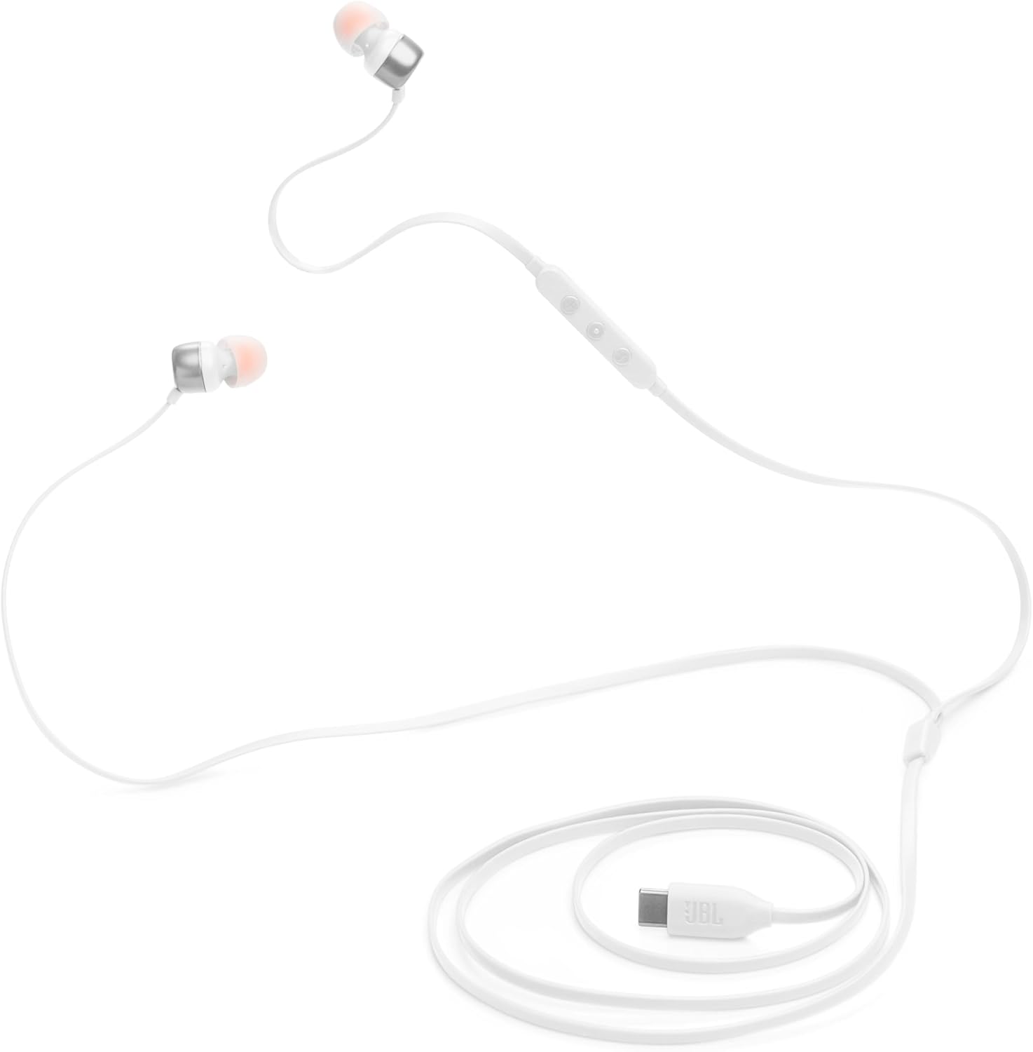JBL Tune 310 C Auricolari In-Ear ad Alta Risoluzione Audio Bianco