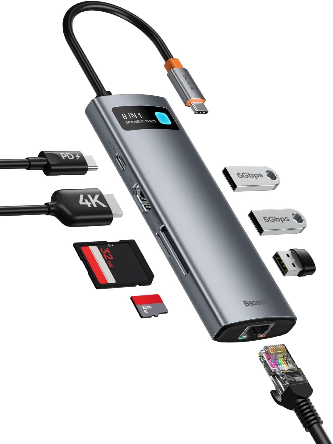 Baseus Hub USB-C 5 in 1