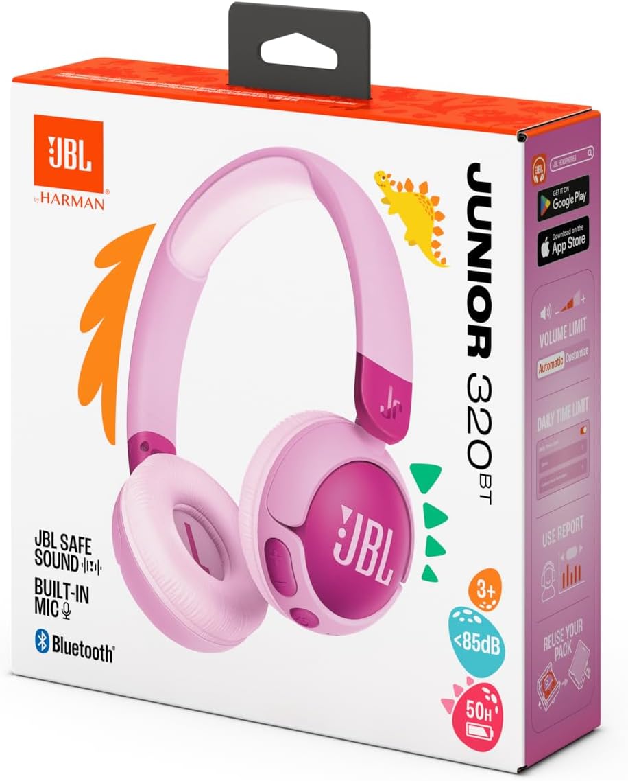 JBL Junior 320 BT Cuffie On-Ear Bluetooth Viola