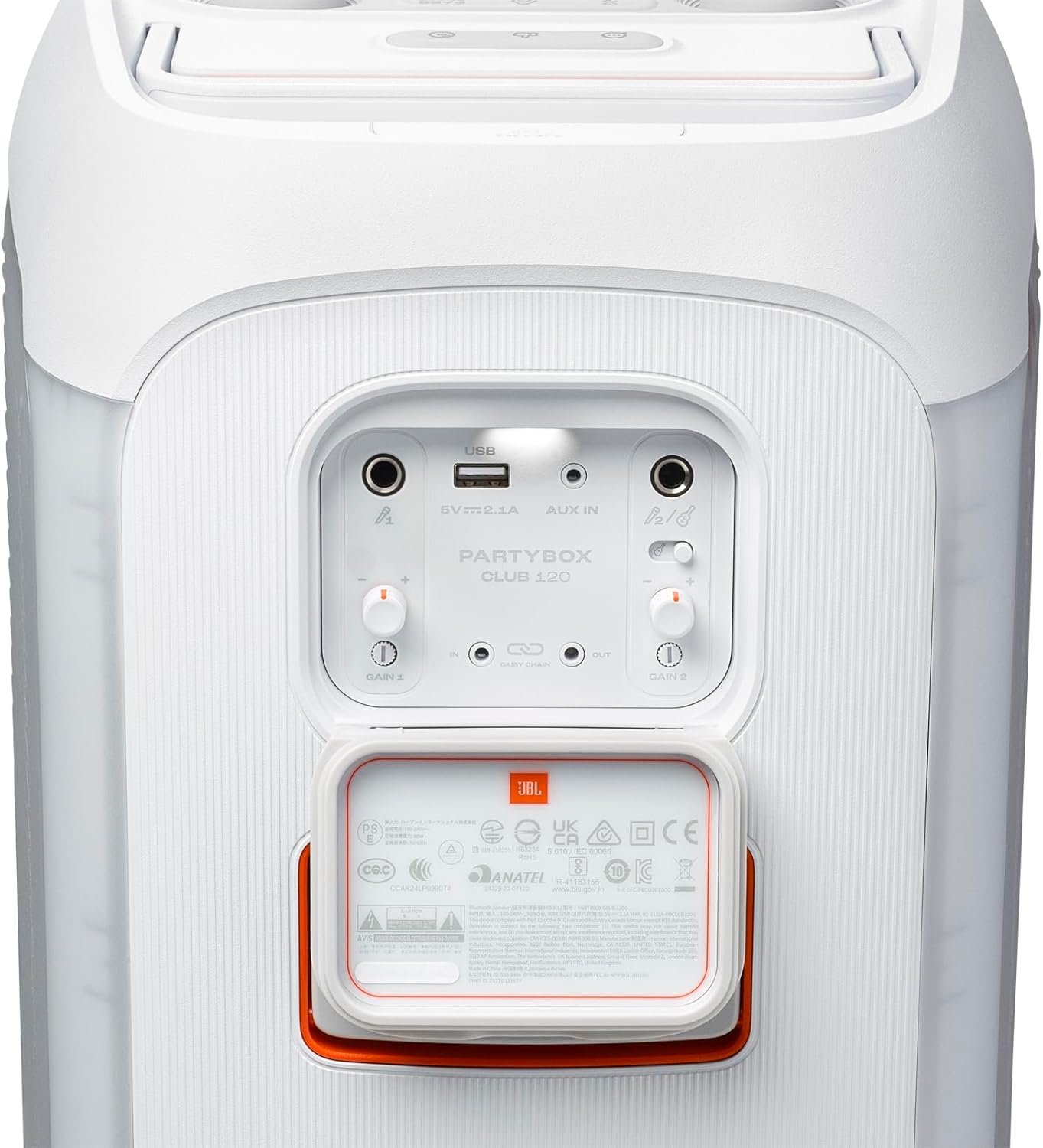 JBL Speaker Portatile Partybox Club 120 BT IPX4 160W White