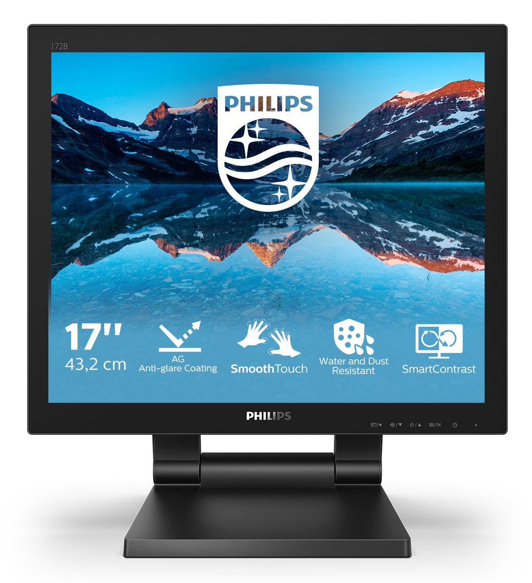Philips 172B9TL/00 Monitor PC 43,2 cm (17") 1280 x 1024 Pixel Full HD LCD Touch screen Nero
