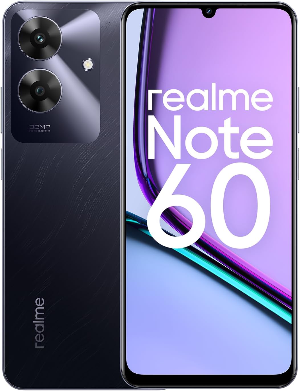Realme Note 60 6+128GB 6.75" Marble Black