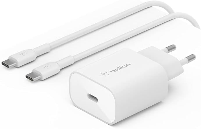 BELKIN Caricatore 25W USB-C + cavo USB-C a USB-C (Bianco)
Ricarica rapida