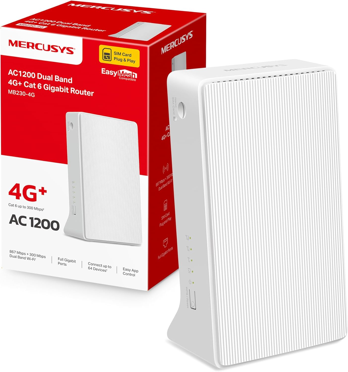ROUTER MERCUSYS 4G LTE WIFI D.B. AC1200
