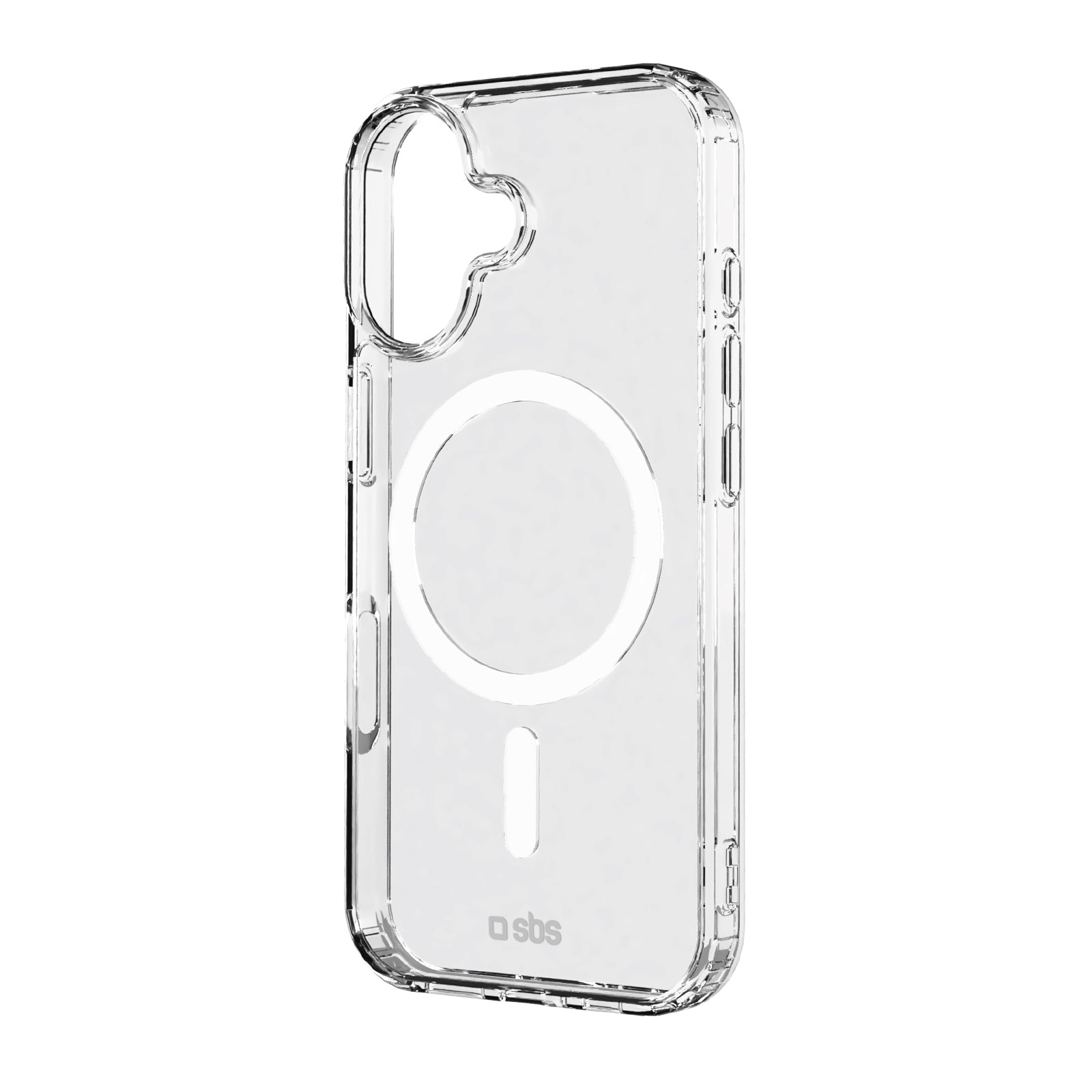 Cover trasparente rigida compatibile con ricarica MagSafe per iPhone 17